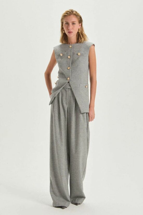 Imagem de Calça Maitê Medium Grey Melange Le Blog